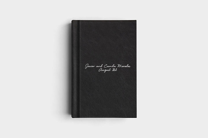 8x12 Portrait Black Genuine Leather Album