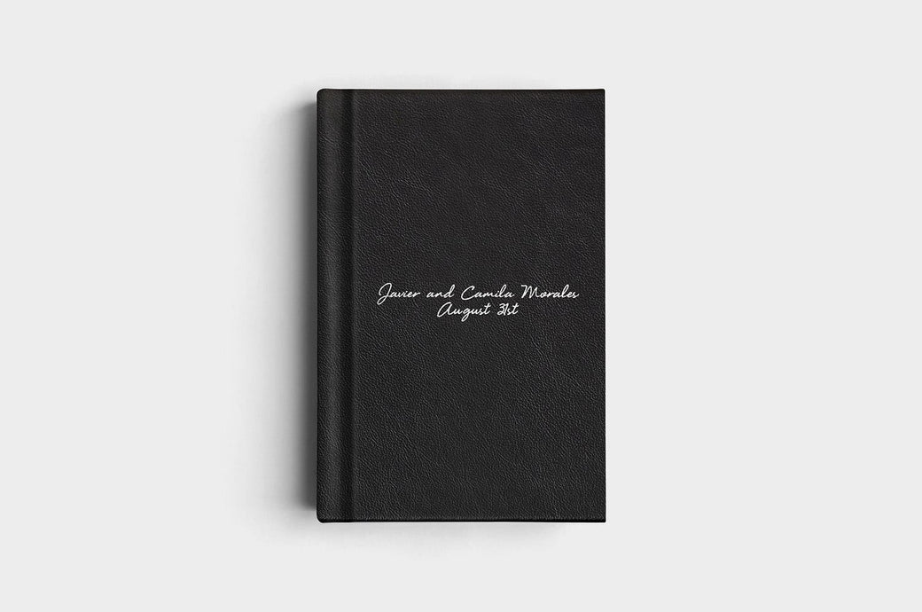 8x12 Portrait Black Genuine Leather Album