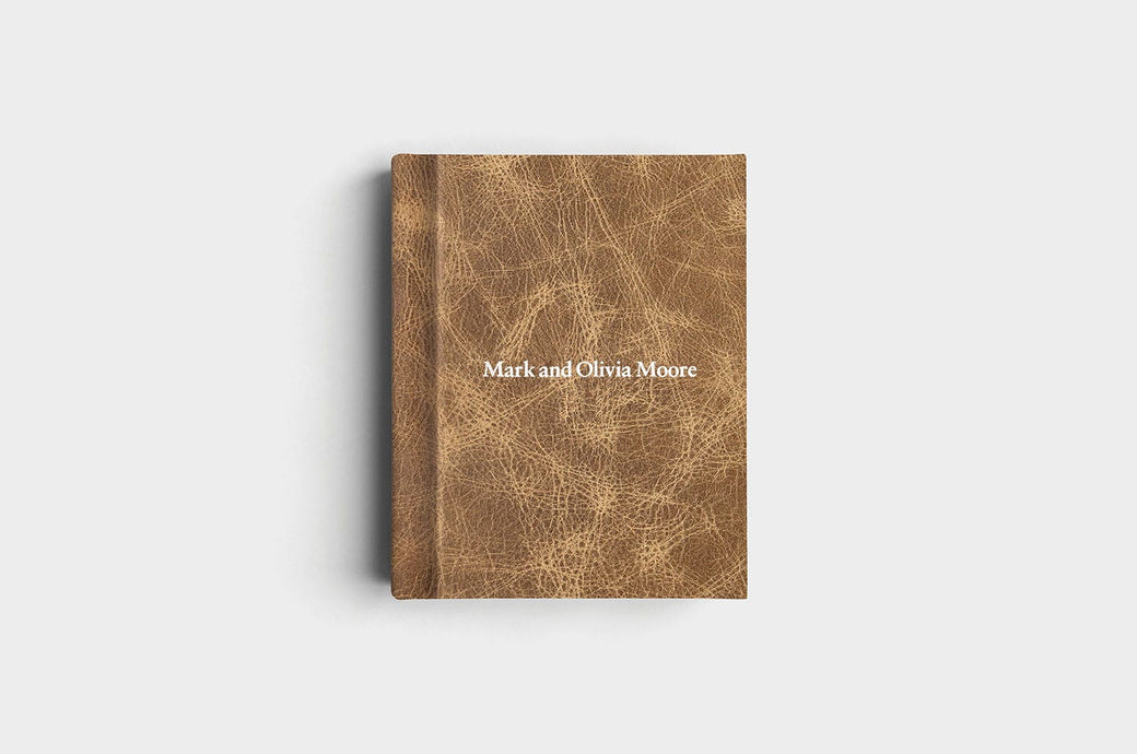 8x10 Portrait Capuccino Distressed Genuine Leather Album