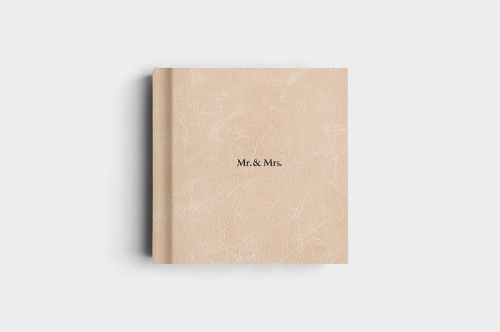 10x10 Square Sand Distressed Genuine Leather Album