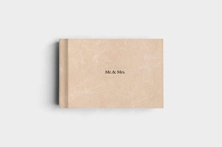 8x12 Landscape Sand Distressed Genuine Leather Album