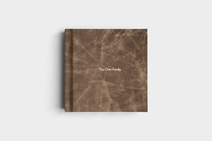 10x10 Square Distressed Genuine Leather Album