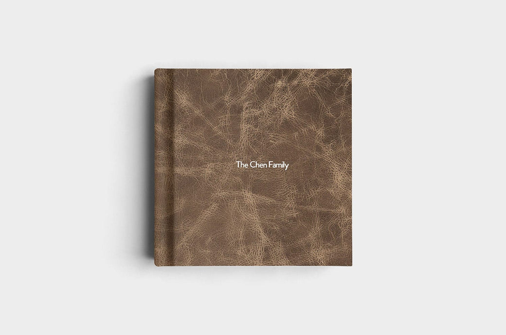10x10 Square Distressed Genuine Leather Album