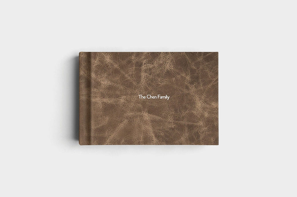 8x12 Landscape Distressed Genuine Leather Album