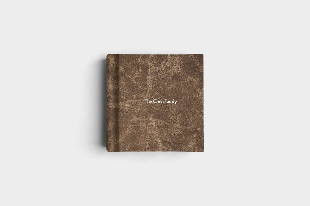 8x8 Square Distressed Genuine Leather Album