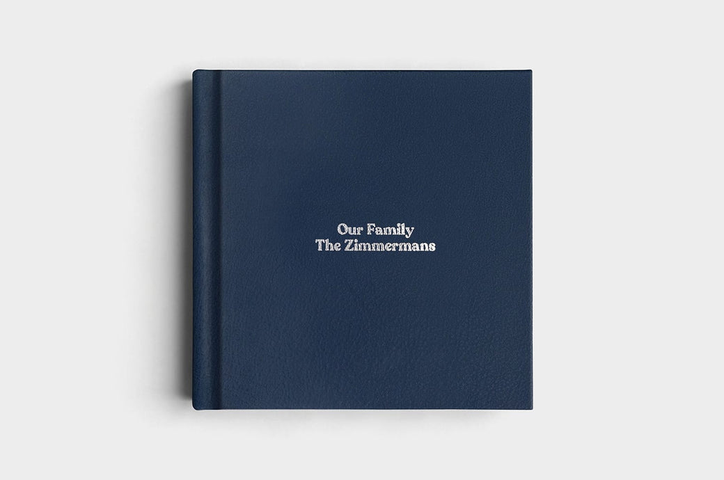 12x12 Square Midnight Genuine Leather Album