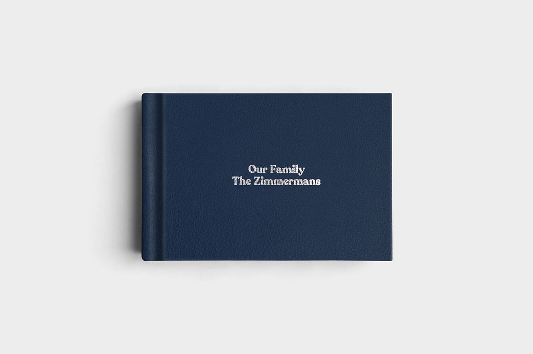 8x10 Landscape Midnight Genuine Leather Album