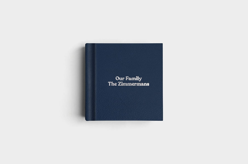 8x8 Square Midnight Genuine Leather Album