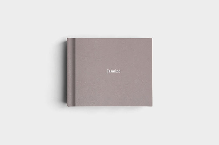 8x10 Landscape Steel Genuine Leather Album