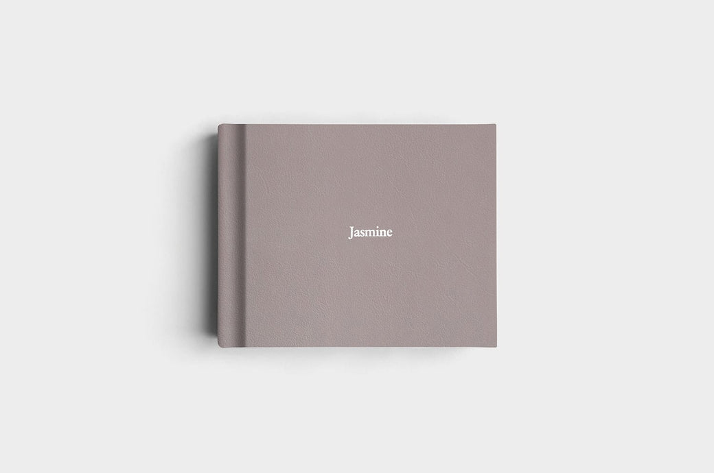 8x10 Landscape Steel Genuine Leather Album
