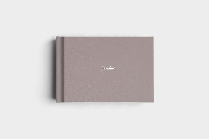 8x10 Landscape Steel Genuine Leather Album