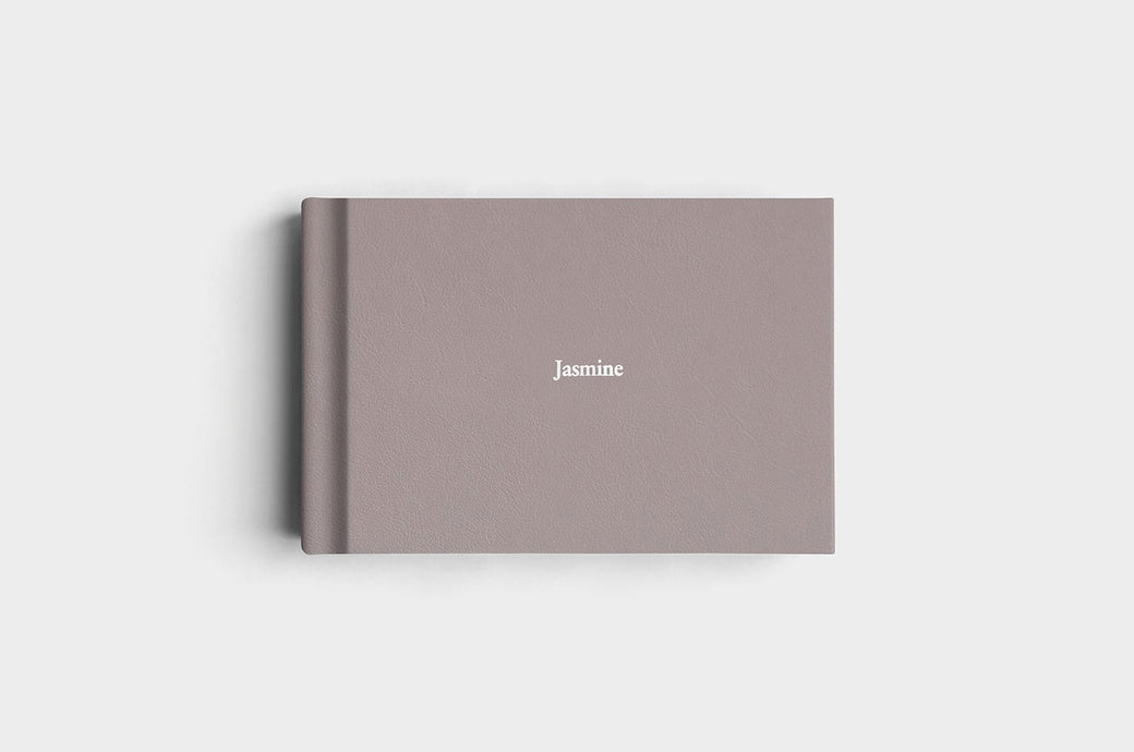 8x10 Landscape Steel Genuine Leather Album