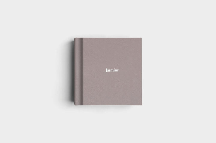 8x8 Square Steel Genuine Leather Album