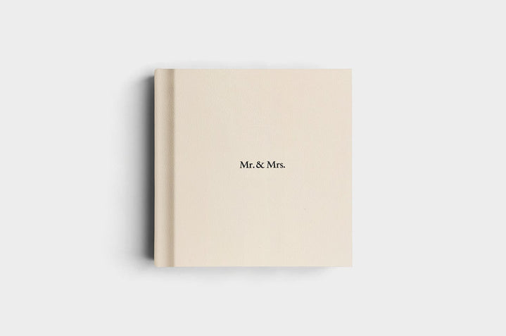 10x10 Square White Genuine Leather Album