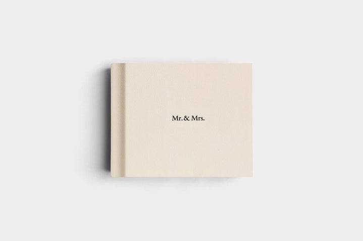8x10 Landscape White Genuine Leather Album
