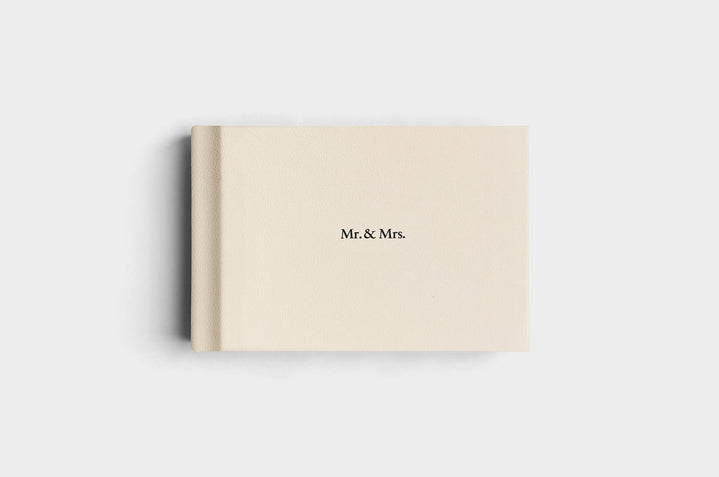 8x10 Landscape White Genuine Leather Album