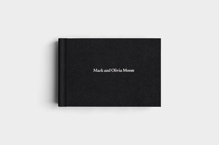 12x8 Landscape Black Linen Photo Album