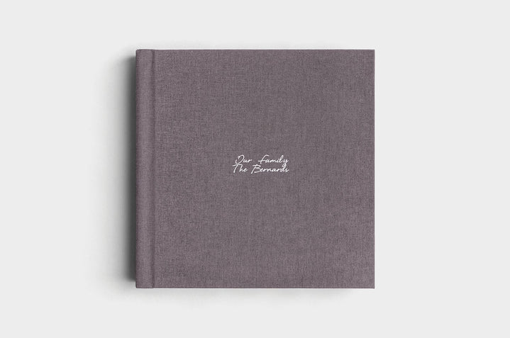 12x12 Square Charcoal Linen Photo Album