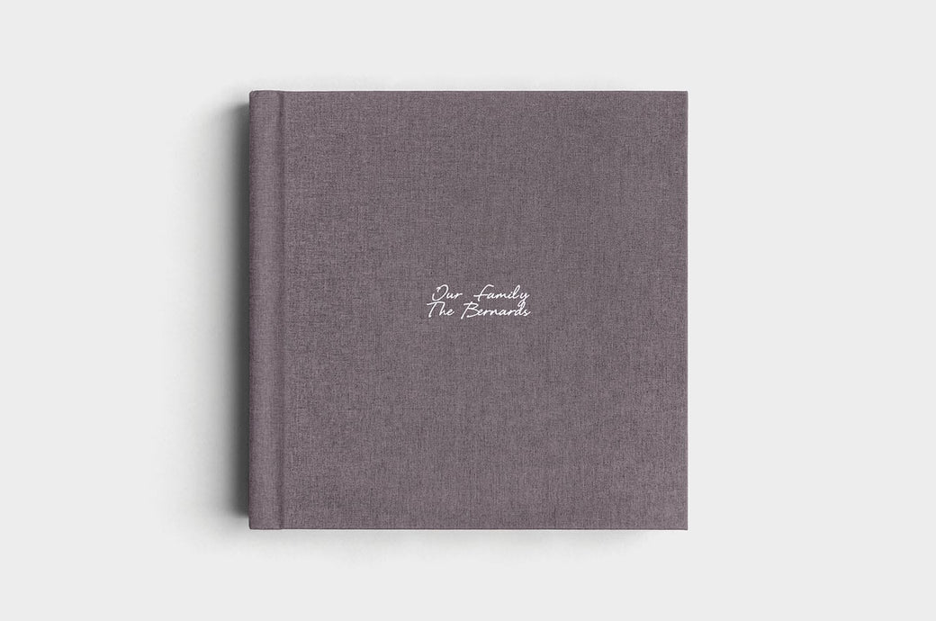 12x12 Square Charcoal Linen Photo Album