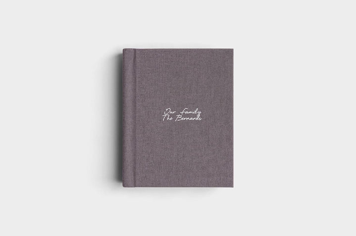 8x10 Portrait Charcoal Linen Photo Album