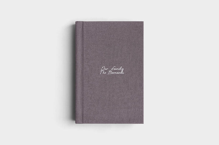 8x12 Portrait Charcoal Linen Photo Album