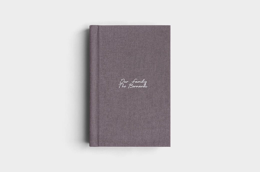 8x12 Portrait Charcoal Linen Photo Album