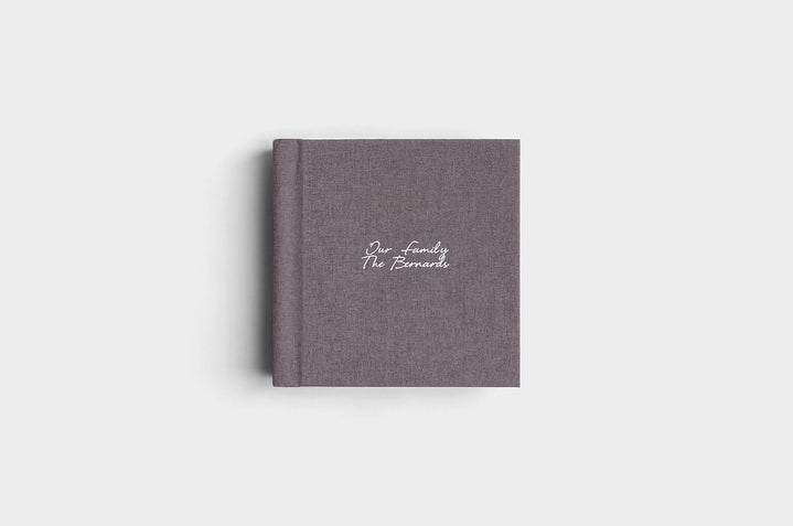 8x8 Square Charcoal Linen Photo Album