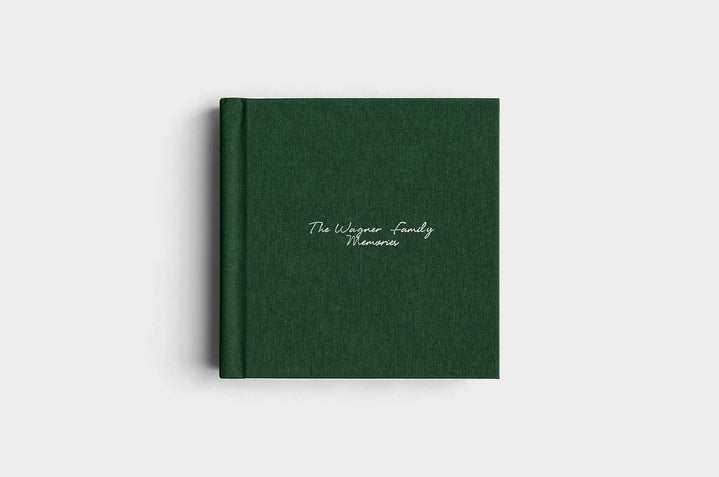 10x10 Square Evergreen Linen Photo Album