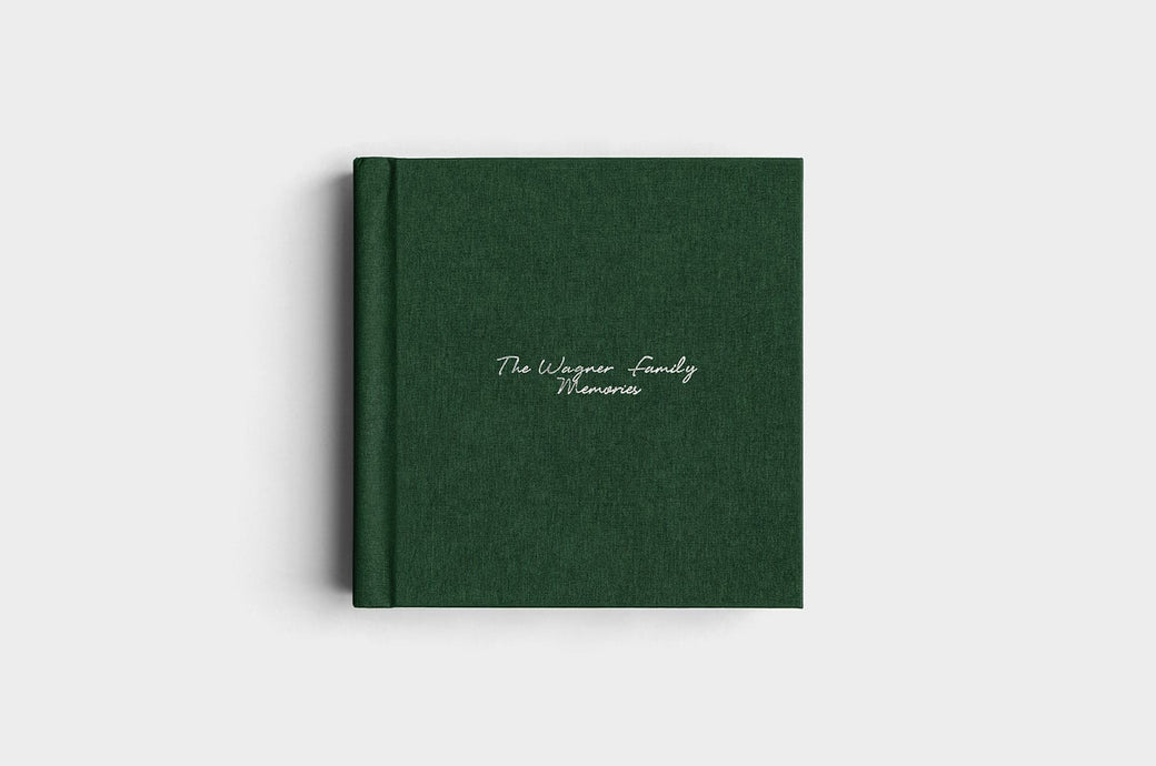 10x10 Square Evergreen Linen Photo Album