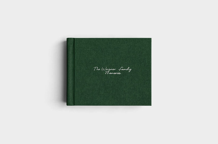 10x8 Landscape Evergreen Linen Photo Album