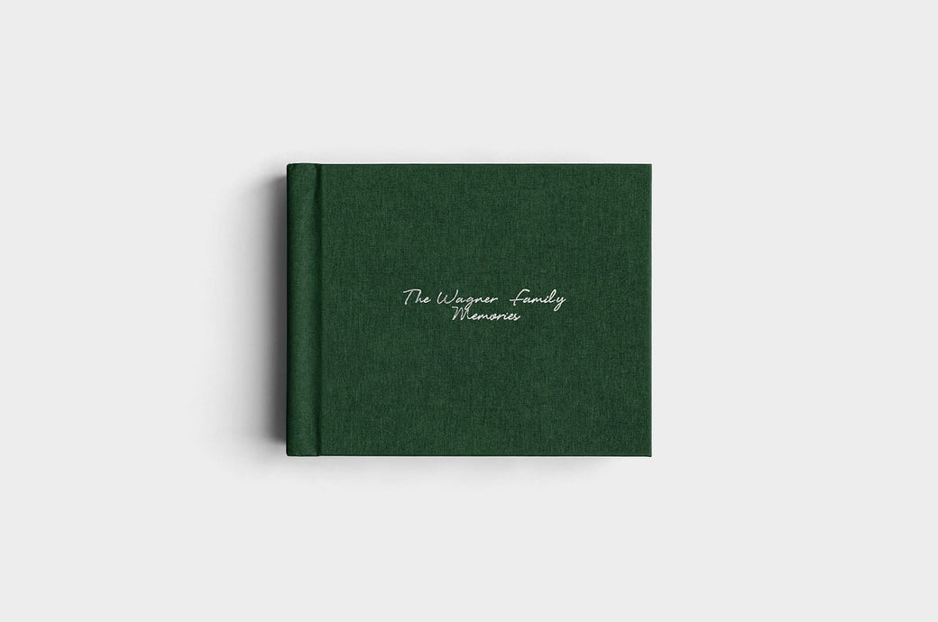 10x8 Landscape Evergreen Linen Photo Album