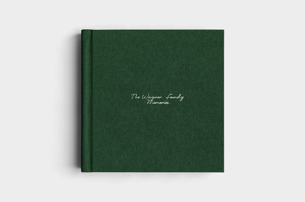 12x12 Square Evergreen Linen Photo Album