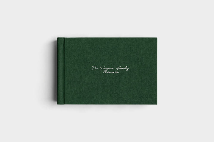 12x8 Landscape Evergreen Linen Photo Album