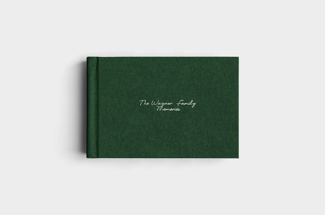 12x8 Landscape Evergreen Linen Photo Album