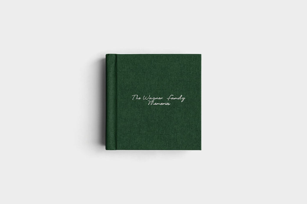 8x8 Square Evergreen Linen Photo Album