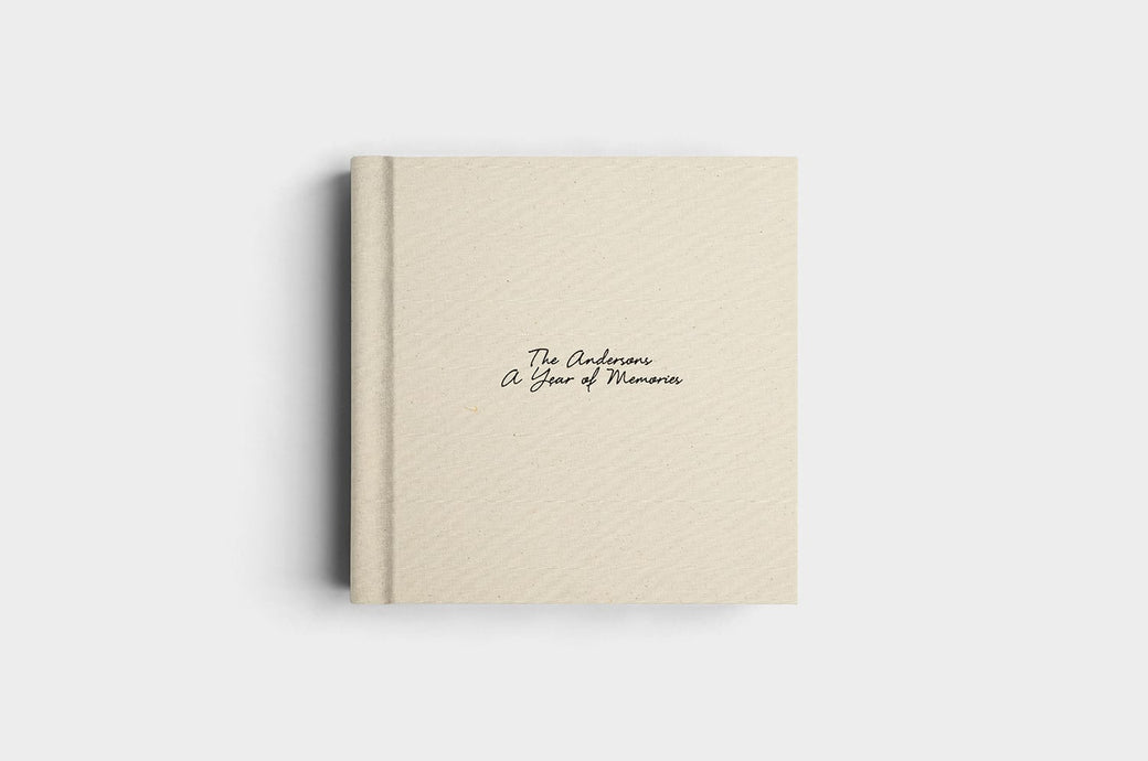 10x10 Square Macadamia Linen Photo Album