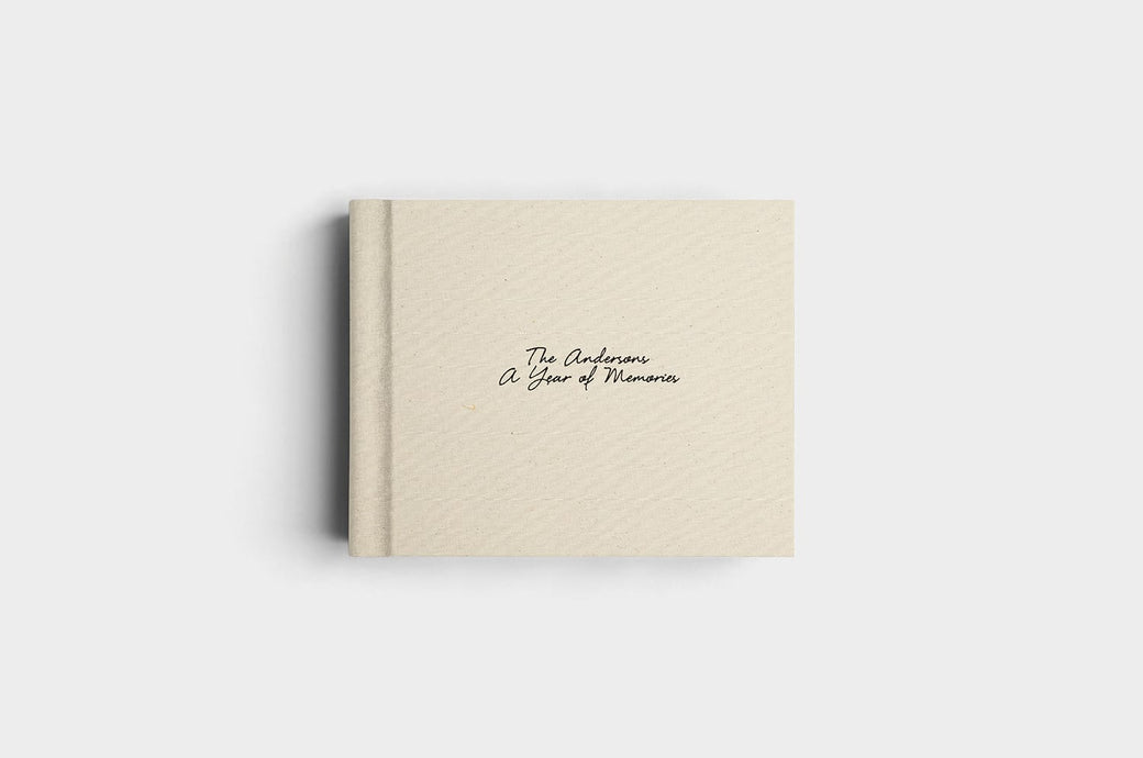10x8 Landscape Macadamia Linen Photo Album