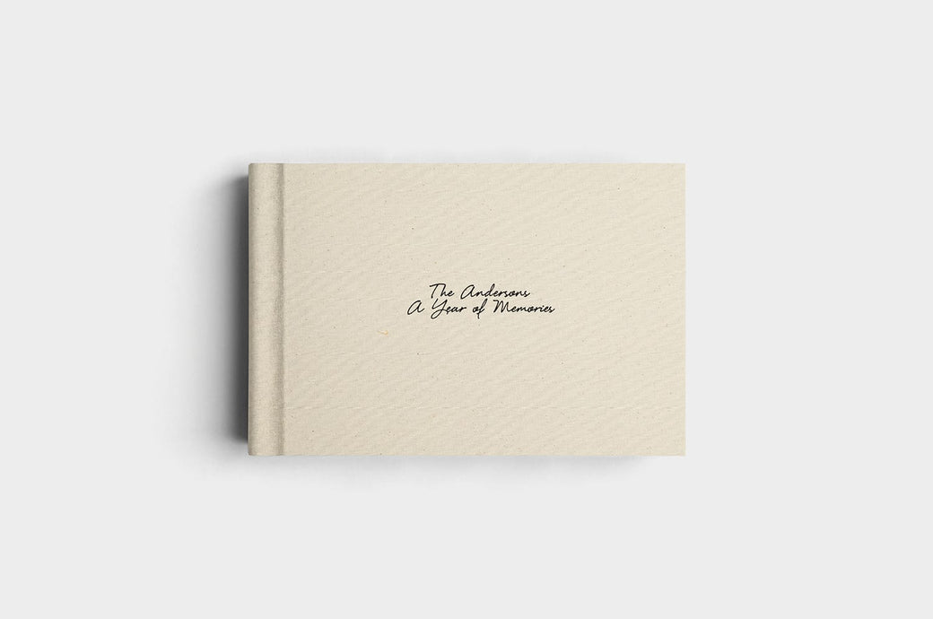12x8 Landscape Macadamia Linen Photo Album