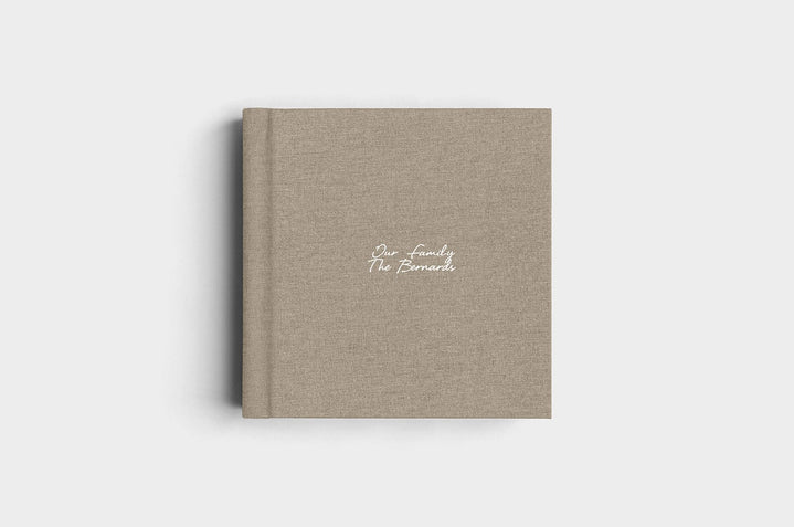 10x10 Square Moss Linen Photo Album
