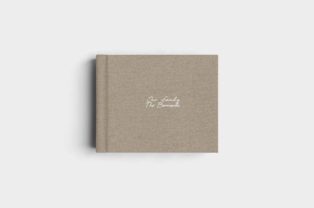 10x8 Landscape Moss Linen Photo Album