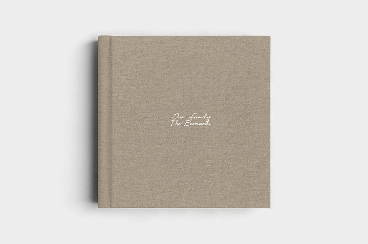 12x12 Square Moss Linen Photo Album