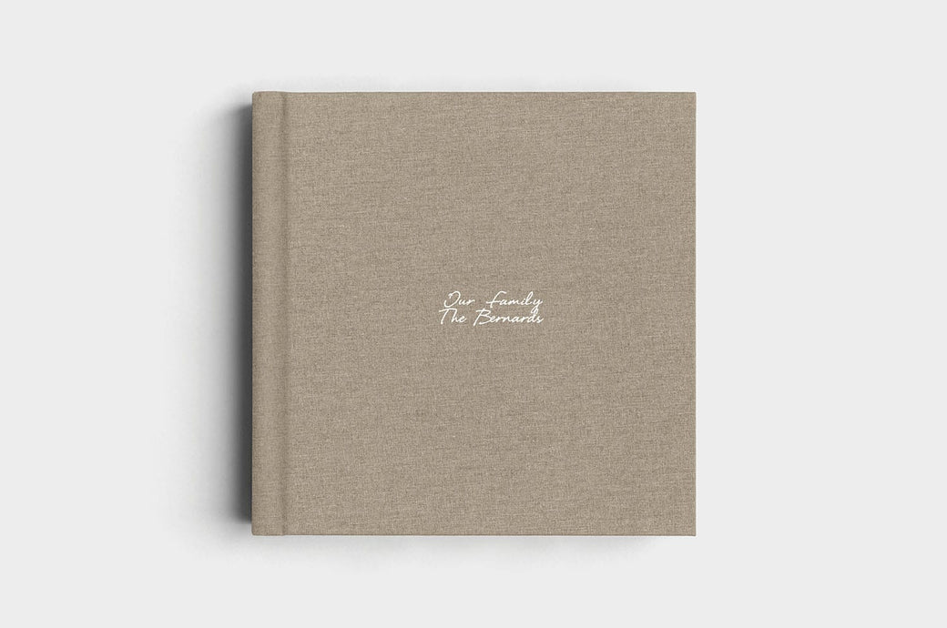 12x12 Square Moss Linen Photo Album