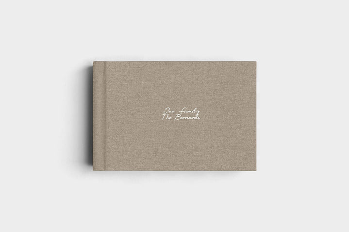 12x8 Landscape Moss Linen Photo Album