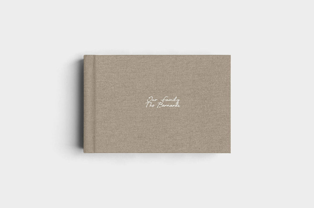 12x8 Landscape Moss Linen Photo Album