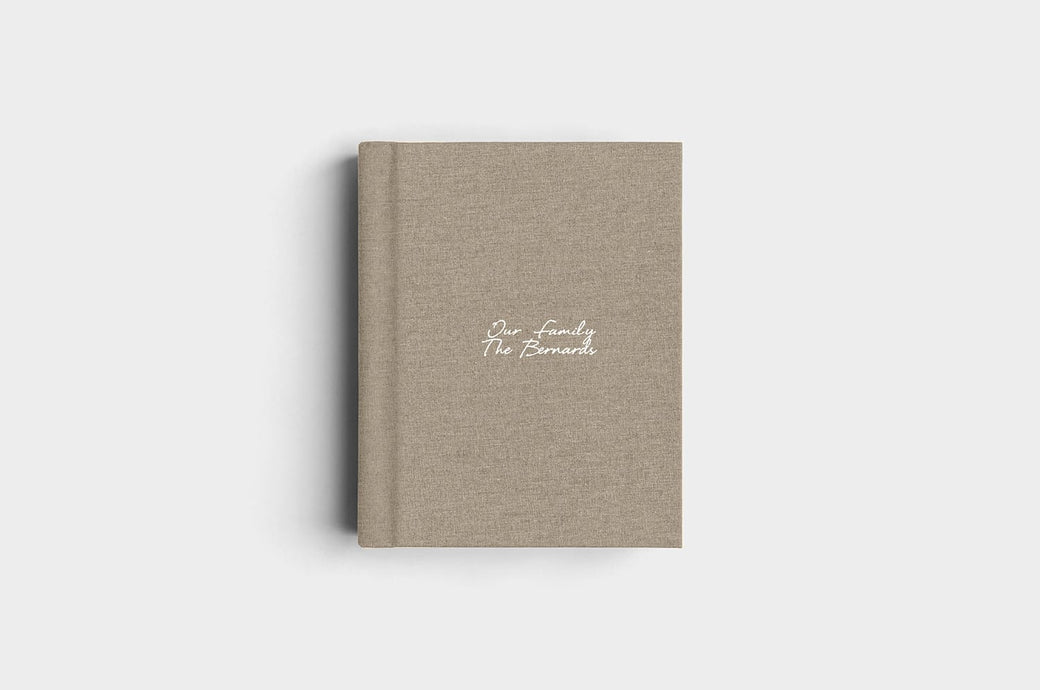 8x10 Portrait Moss Linen Photo Album