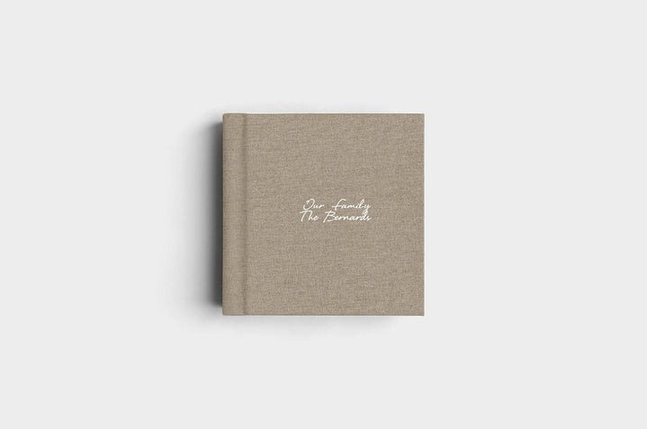 8x8 Square Moss Linen Photo Album