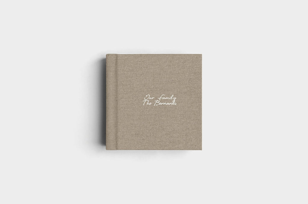 8x8 Square Moss Linen Photo Album