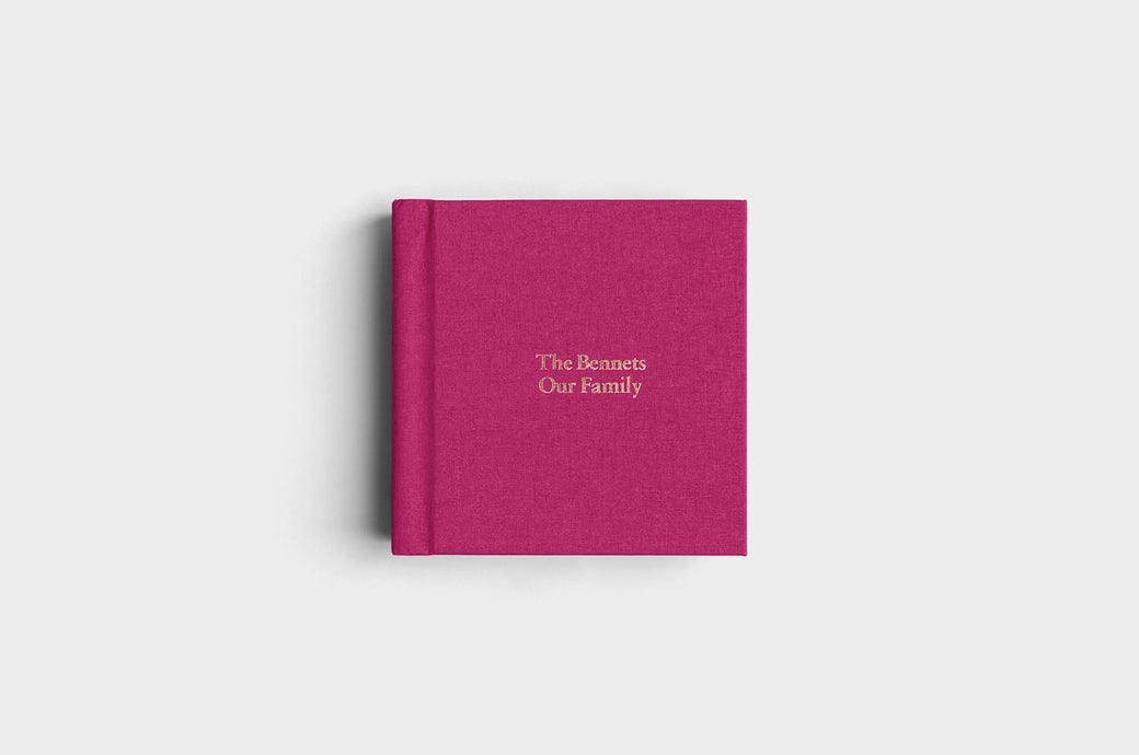 8x8 Square Mulberry Linen Photo Album
