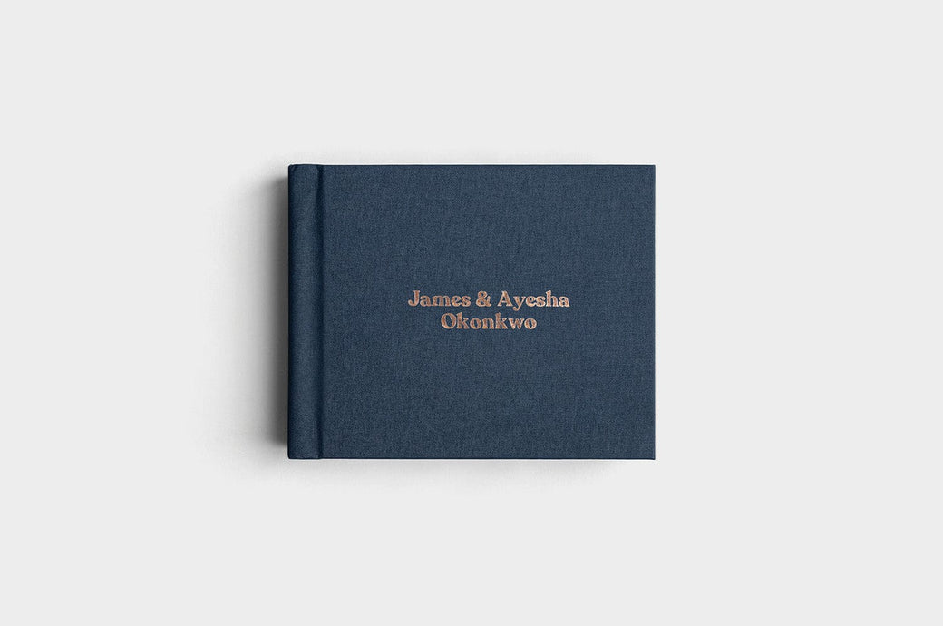 10x8 Navy Linen Album99
