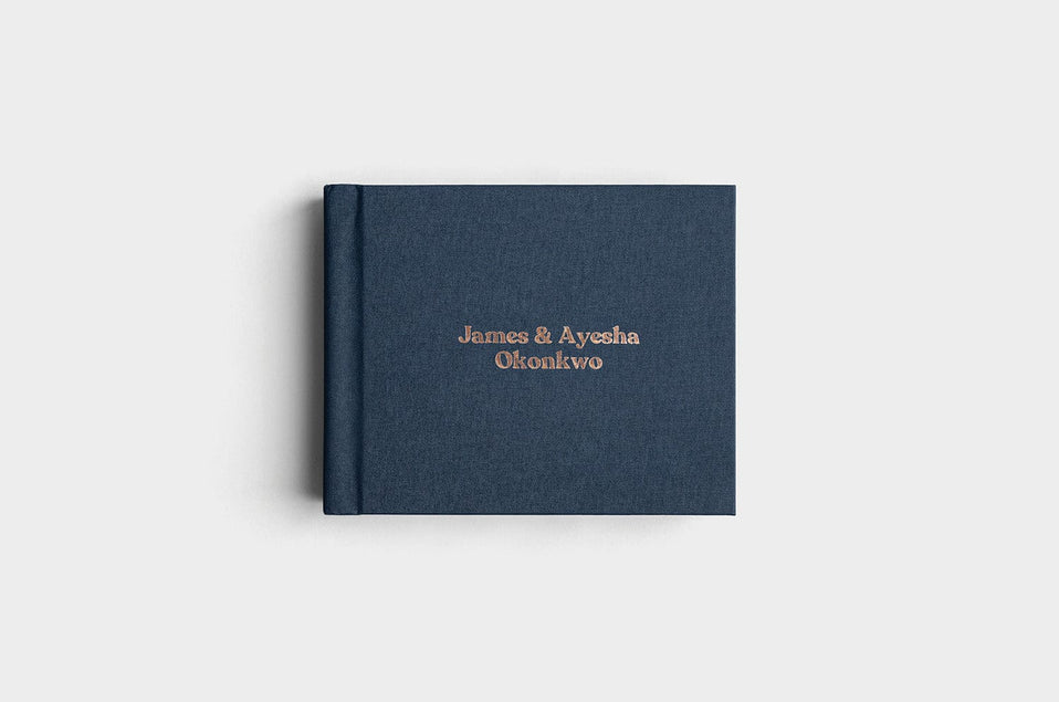 10x8 Navy Linen Album99